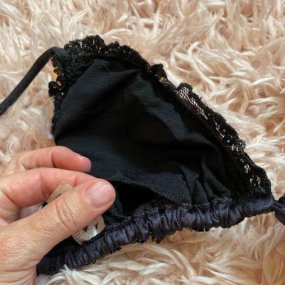 Black and Gold Sequins Bikini small and medium NWT - Picture 9 of 12